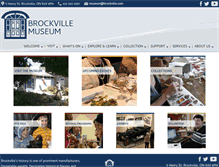 Tablet Screenshot of brockvillemuseum.com